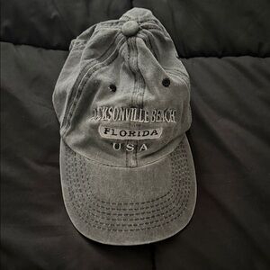 Jacksonville Beach Florida USA Embroidered Kids Baseball Cap - Charcoal
